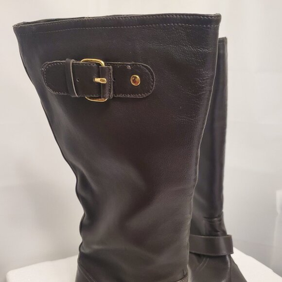 Colin Stuart Dark Brown Heeled Boots - Picture 10 of 15